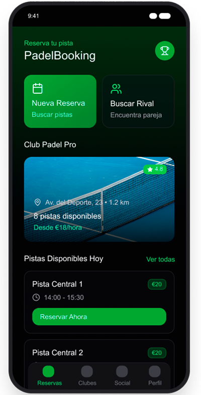 PadelAppMockup